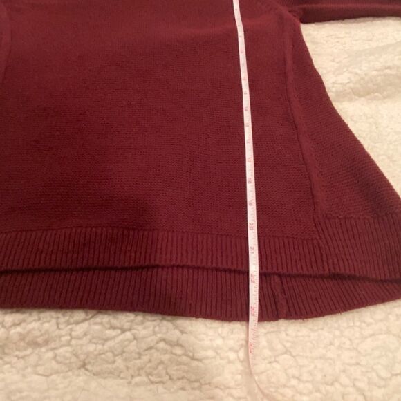 Madewell Burgundy Sweater Sz XSmall Round Neck - Picture 4 of 8